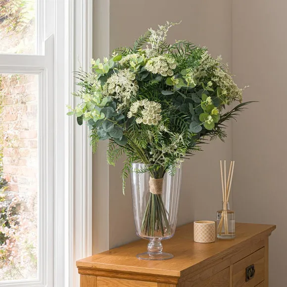 Artificial Foliage Bouquet - Green, Mixed Leaves image