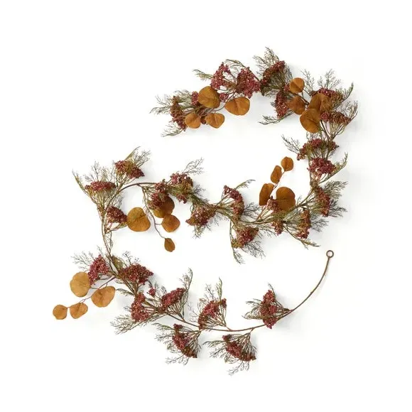 Artificial Foliage Garland - Burgundy