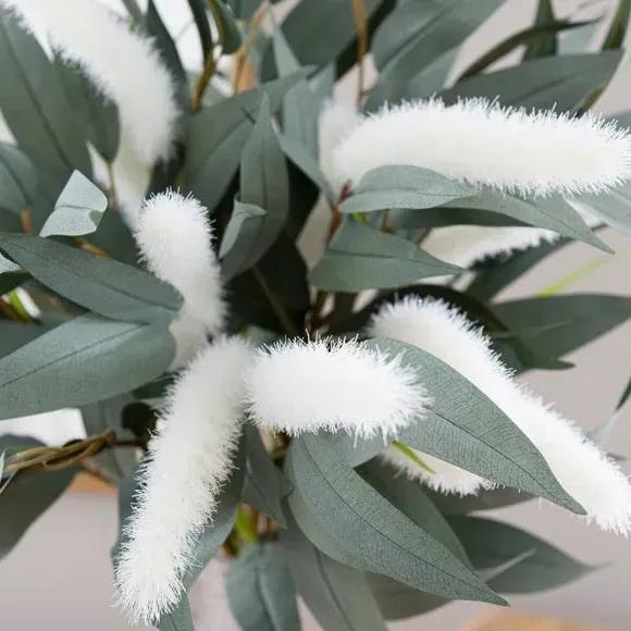 Artificial Foxtail Bouquet - Green, Mixed Foliage