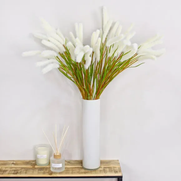Artificial Foxtail Grass Spray - Cream