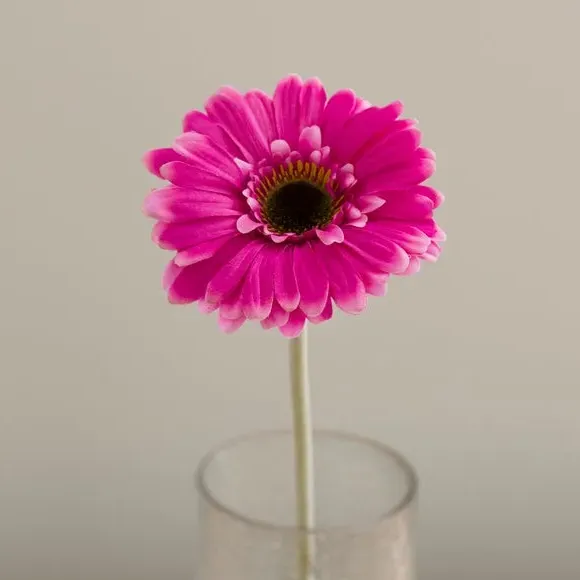 Artificial Gerbera Stem - Hot Pink