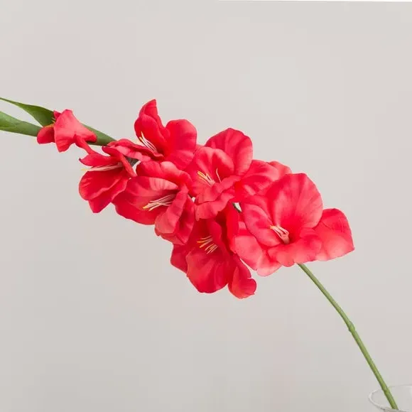 Artificial Gladioli Stem - Coral