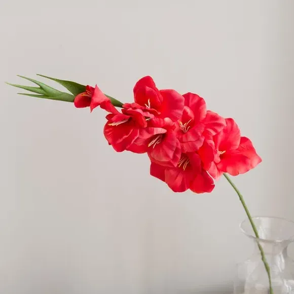 Artificial Gladioli Stem - Coral