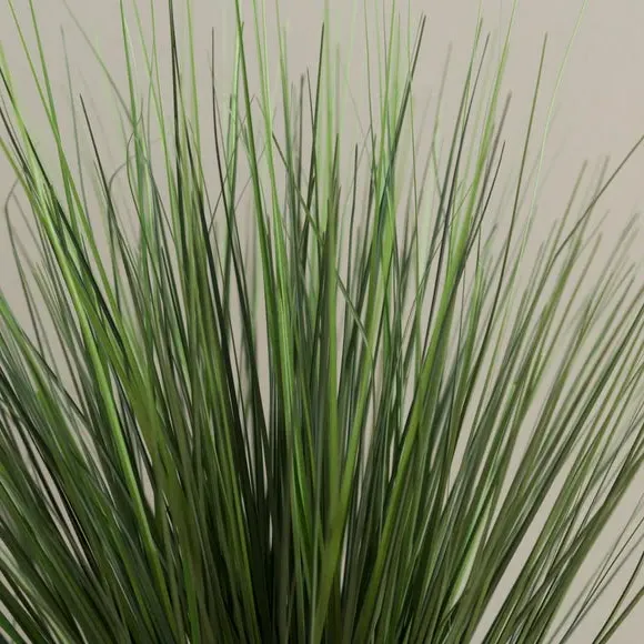 Artificial Grass Plant - Green, Ceramic Pot