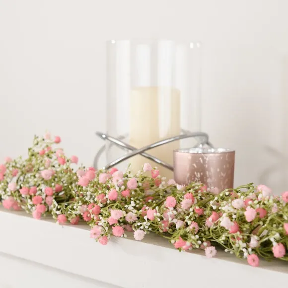 Artificial Gypsophila Garland - Pink
