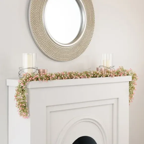 Artificial Gypsophila Garland - Pink image