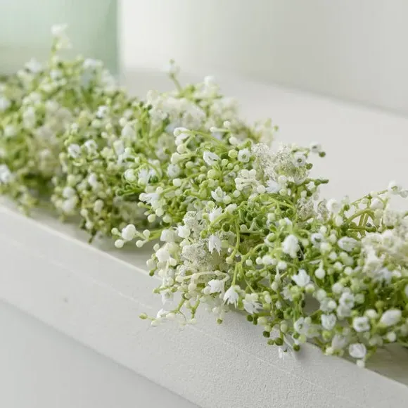 Artificial Gypsophila Garland - White