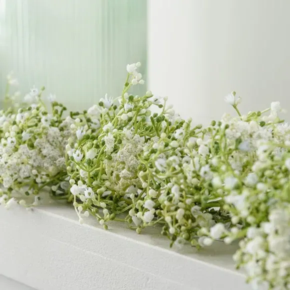 Artificial Gypsophila Garland - White