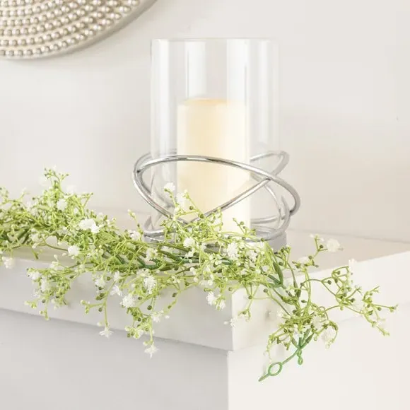 Artificial Gypsophila Garland - White