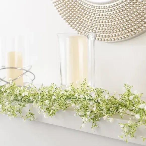 Artificial Gypsophila Garland - White