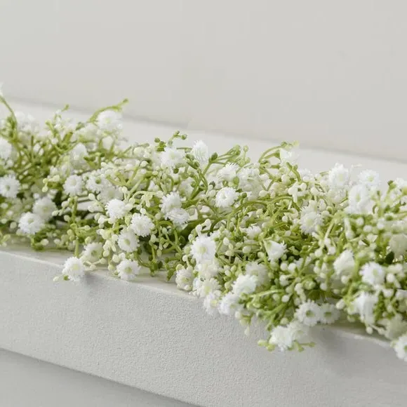 Artificial Gypsophila Garland - White