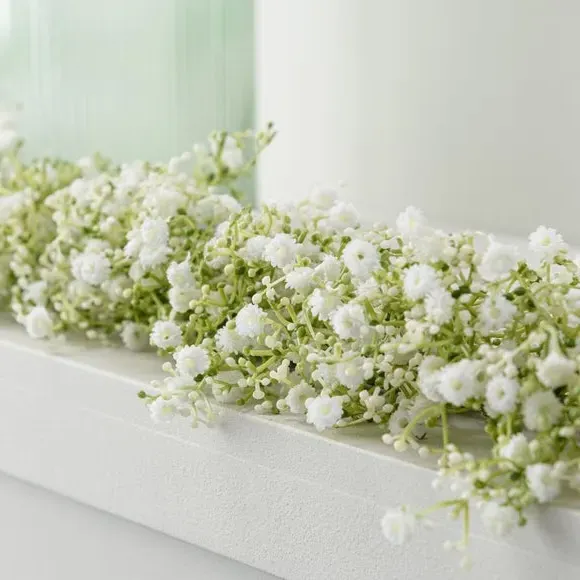 Artificial Gypsophila Garland - White
