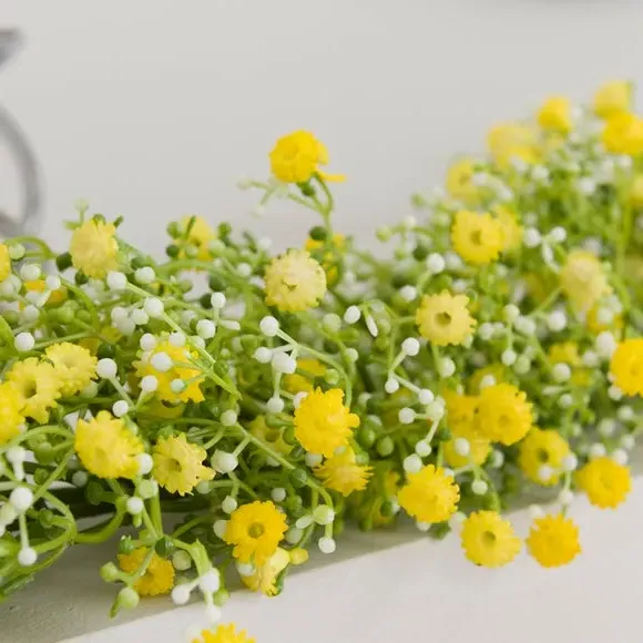 Artificial Gypsophila Garland - Yellow