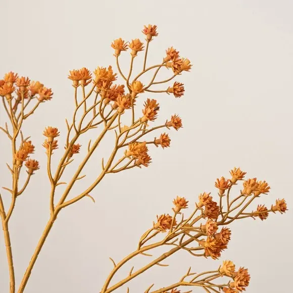 Artificial Gypsophila Stem - Orange