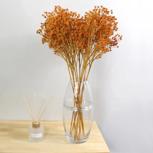 Artificial Gypsophila Stem - Orange