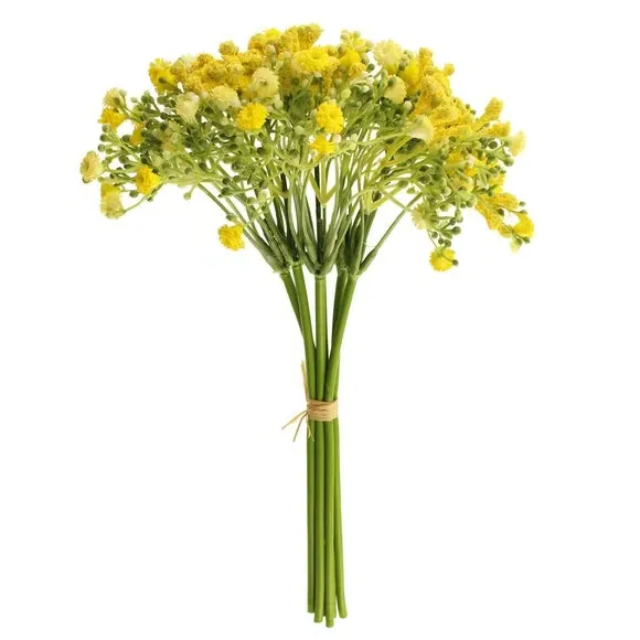 Artificial Gypsophila Stems - Yellow
