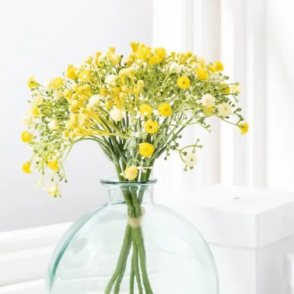 Artificial Gypsophila Stems - Yellow