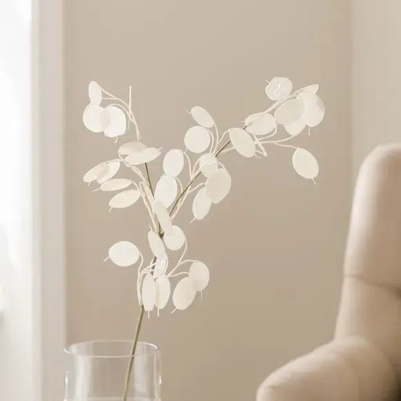 Artificial Honesty Spray - White, Plastic