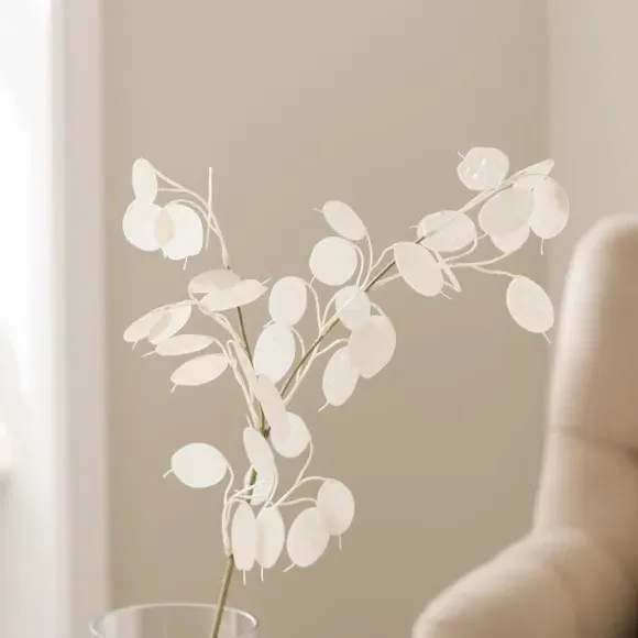 Artificial Honesty Spray - White, Plastic