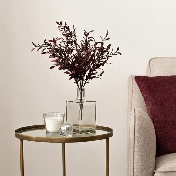 Artificial Huckleberry Stem - Burgundy image