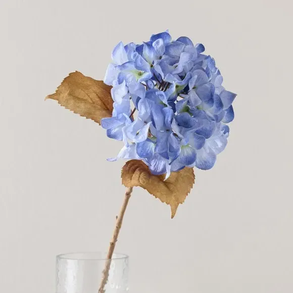Artificial Hydrangea Stem - Blue