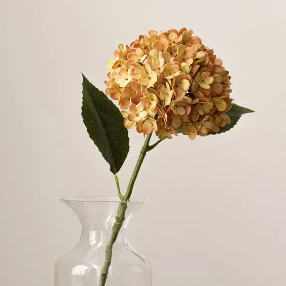 Artificial Hydrangea Stem - Brown