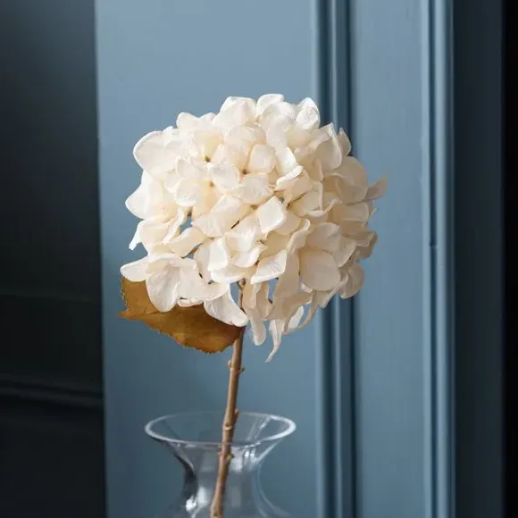 Artificial Hydrangea Stem - Cream