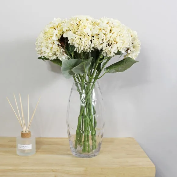 Artificial Hydrangea Stem - Cream