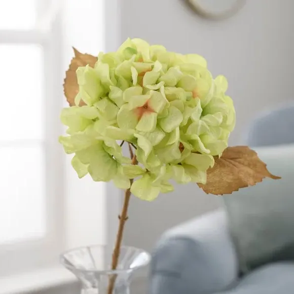 Artificial Hydrangea Stem - Green