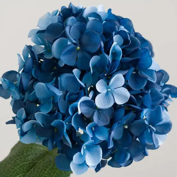 Artificial Hydrangea Stem - Navy