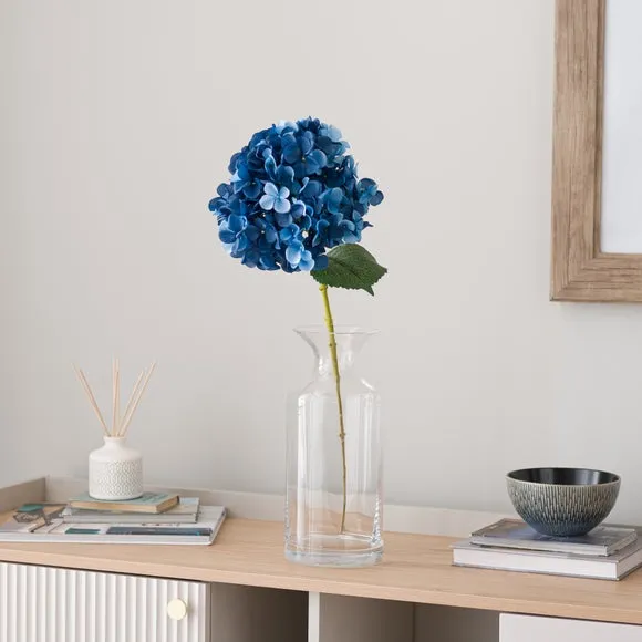 Artificial Hydrangea Stem - Navy image