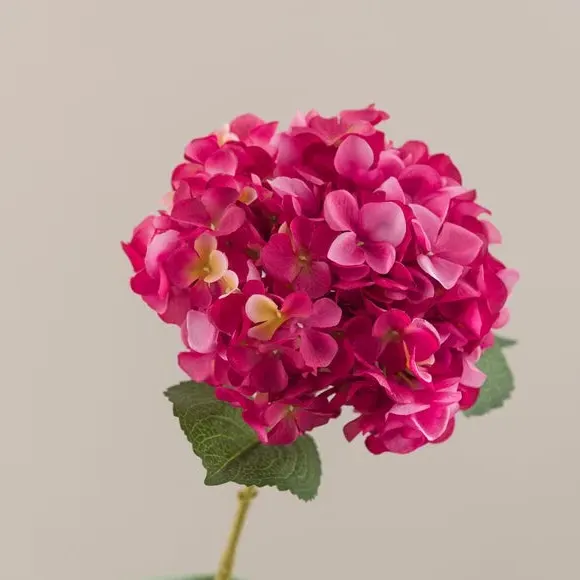 Artificial Hydrangea Stem - Pink, Plastic