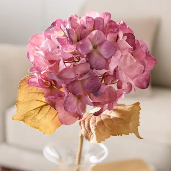 Artificial Hydrangea Stem - Purple