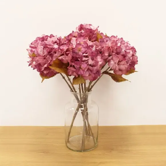 Artificial Hydrangea Stem - Purple