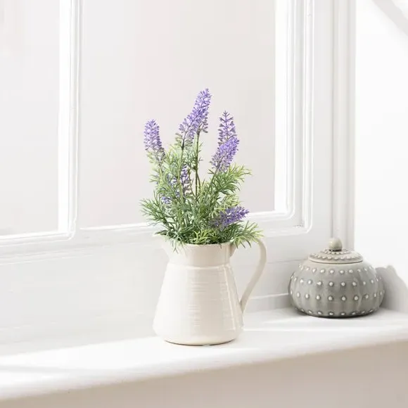 Artificial Lavender Arrangement - Purple, Ceramic image