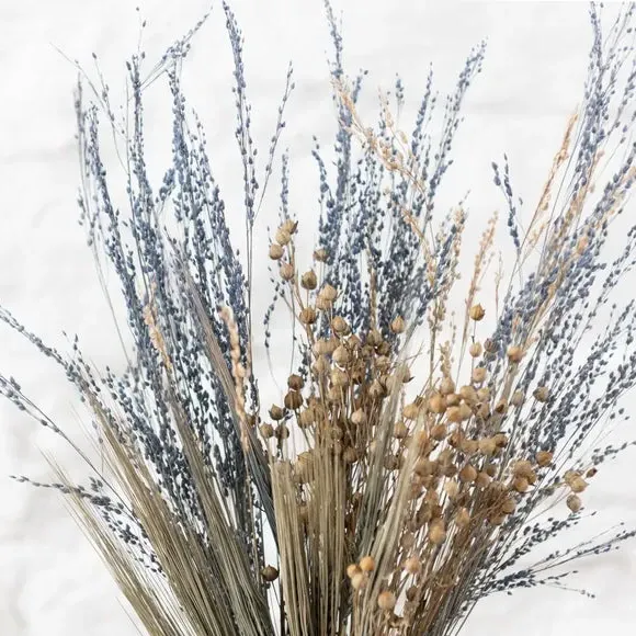 Artificial Lavender Bouquet - Blue, Dried Stems