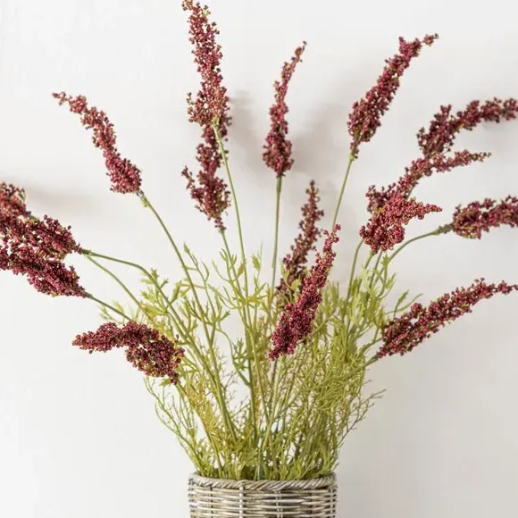 Artificial Lavender Plant - Purple, Rattan