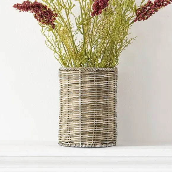 Artificial Lavender Plant - Purple, Rattan