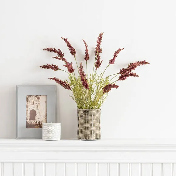 Artificial Lavender Plant - Purple, Rattan image