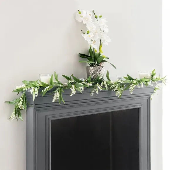 Artificial Lily Garland - Off-White image