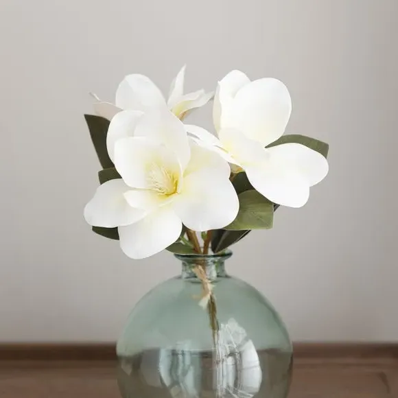 Artificial Magnolia Bouquet - White