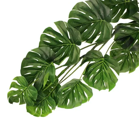 Artificial Monstera Garland - Green
