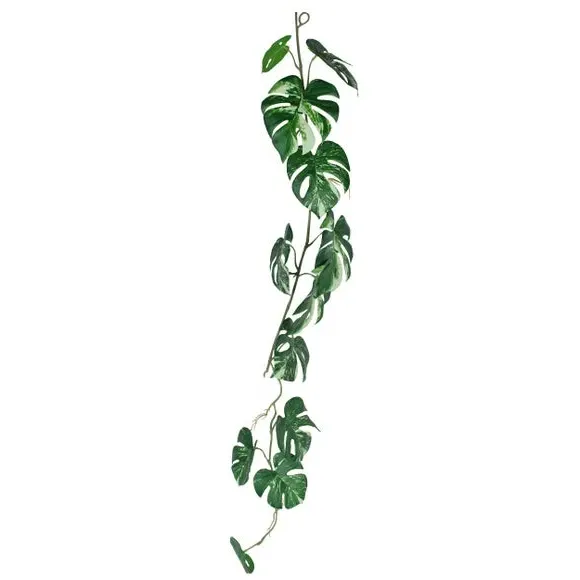 Artificial Monstera Garland - Green, Faux Foliage