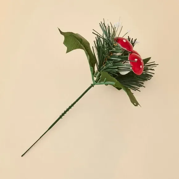 Artificial Mushroom Pick - Red