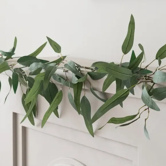 Artificial Olive Leaf Garland - Green