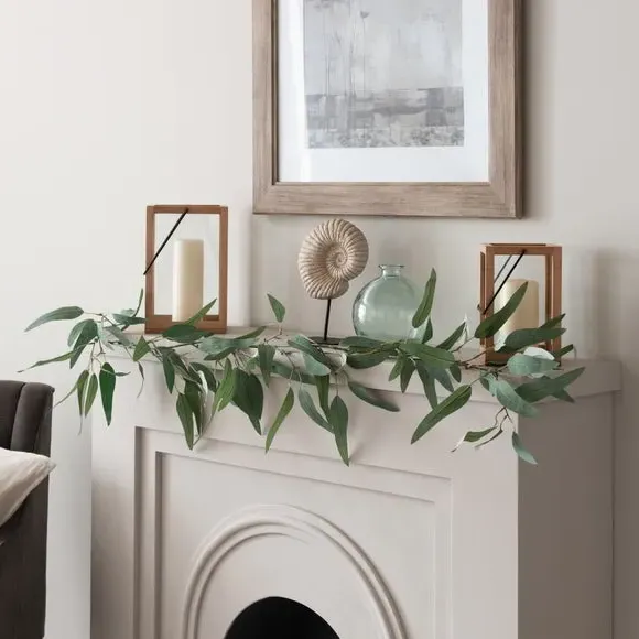 Artificial Olive Leaf Garland - Green