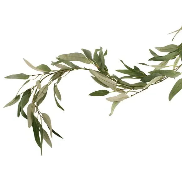 Artificial Olive Leaf Garland - Green