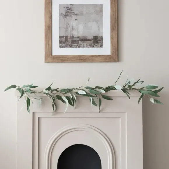 Artificial Olive Leaf Garland - Green image