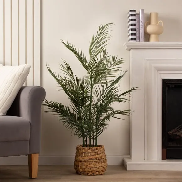 Artificial Palm Tree in Basket - Green image