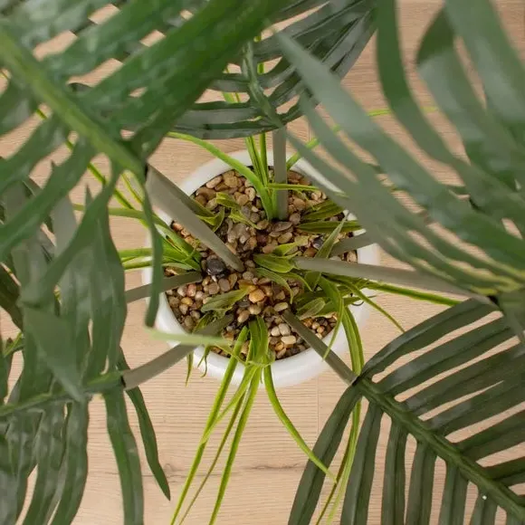 Artificial Palm Tree with Ceramic Pot - Green